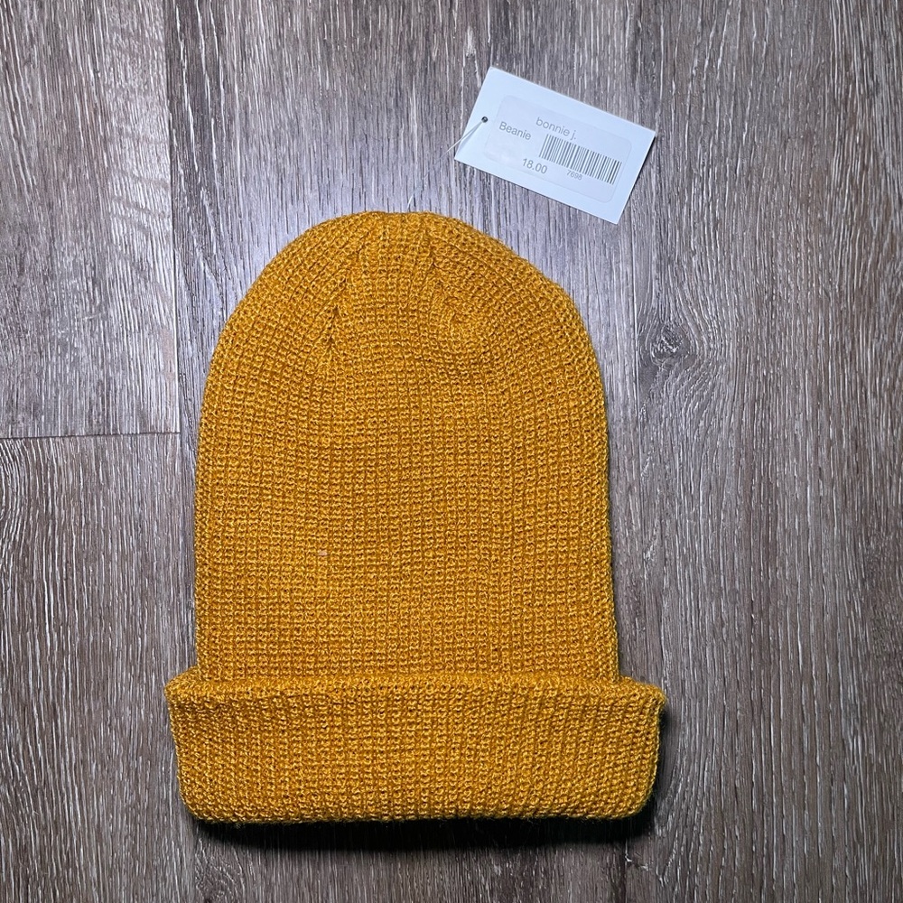Unisex Mustard Knit Beanie